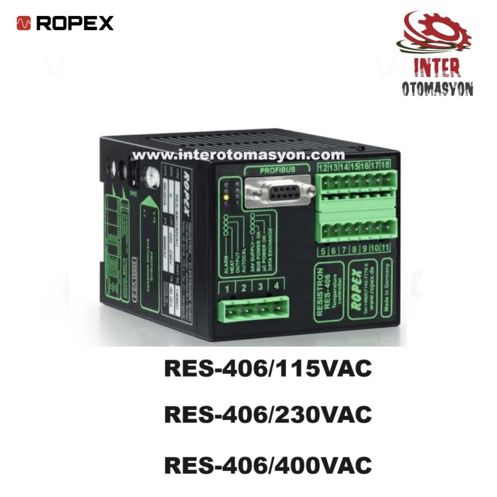 RES-406 115VAC / 230VAC / 400VAC ROPEX SICAKLIK KONTRÖL CİHAZI ...
